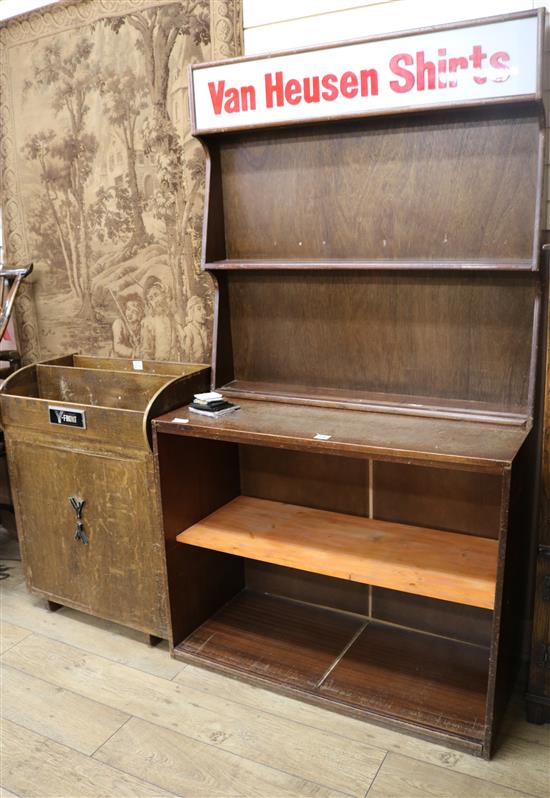 A Van Heusen Shirts dresser & Y front cabinet, W.109cm